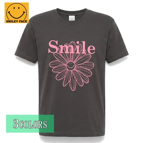 送料無料　SMILEY FACE (スマイリーフェイス） Tシャツ メンズ レディース SMFC-080 6.2oz ヘビーウエイト オープンエンドTシャツ アメカジ