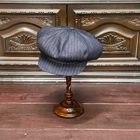 Denim herringbone Big casquette