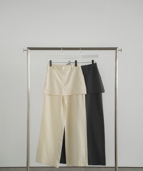 skirt layered pants