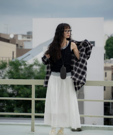 sheer pleated skirt