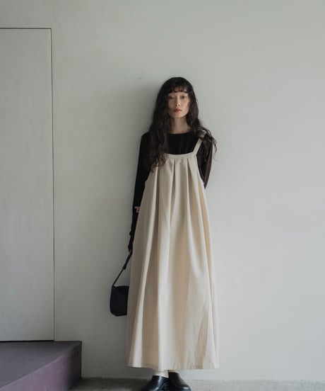 tuck detail sleeveless dress