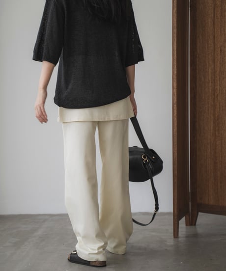 skirt layered pants