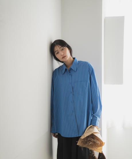 oversized striped shirt