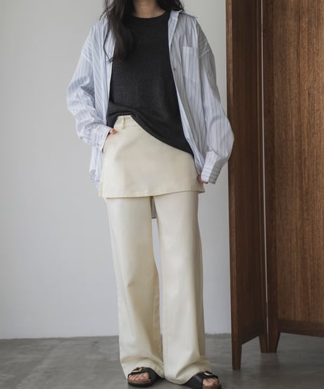 skirt layered pants