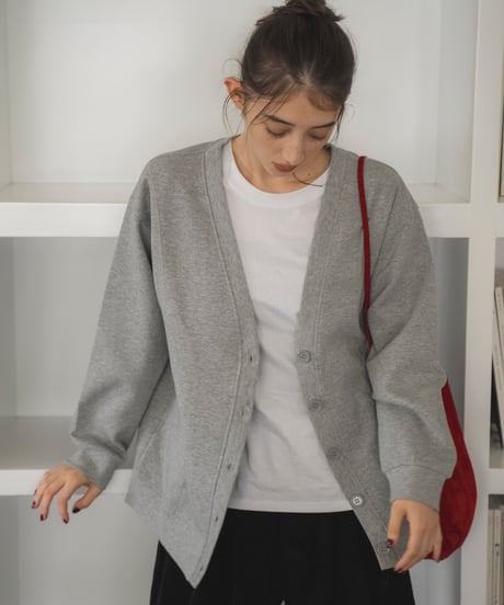 v-neck sweat cardigan