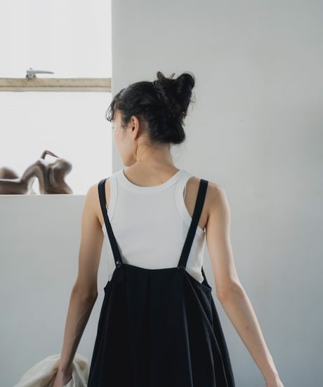 tuck detail sleeveless dress