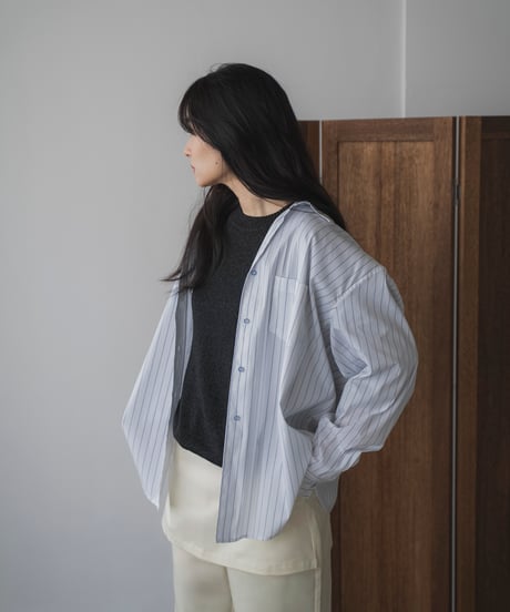 oversized striped shirt