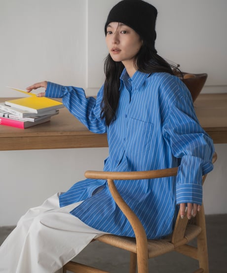 oversized striped shirt
