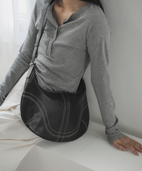 cut-off henley long sleeve tee
