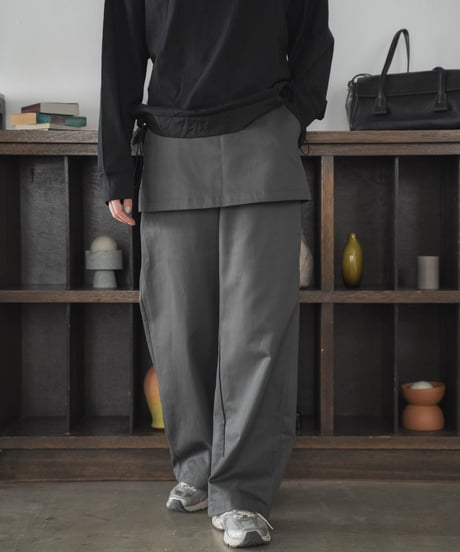 skirt layered pants