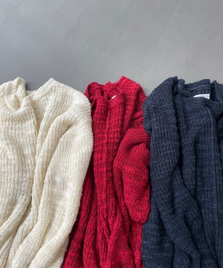 textured crochet knit