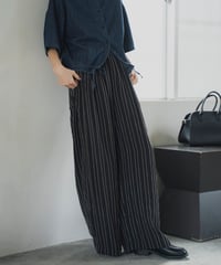 tuck dobby stripe easy pants