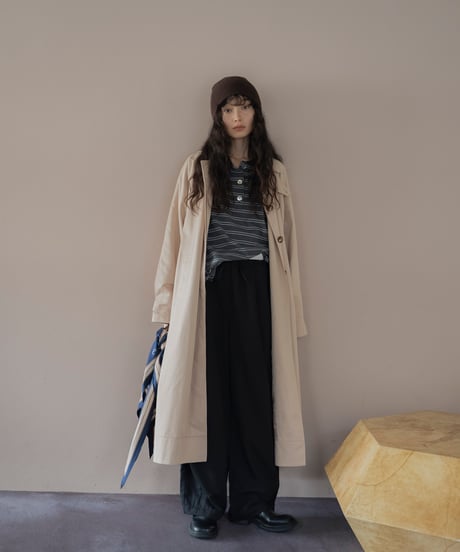 waist detail relaxed slacks