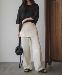 skirt layered pants