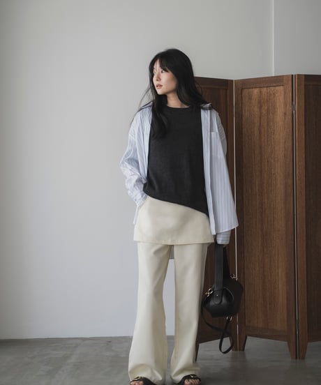 skirt layered pants