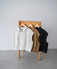 cocoon silhouette sleeveless shirt