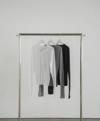 cut-off henley long sleeve tee