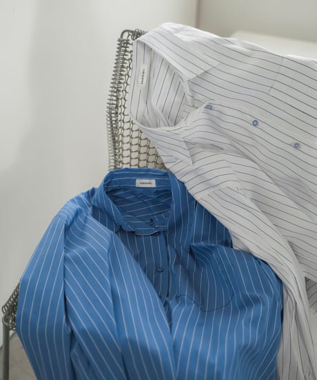 oversized striped shirt