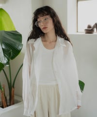 back detail sheer shirt