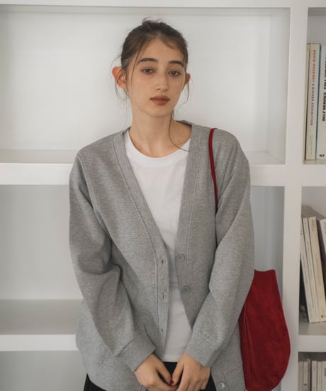 v-neck sweat cardigan