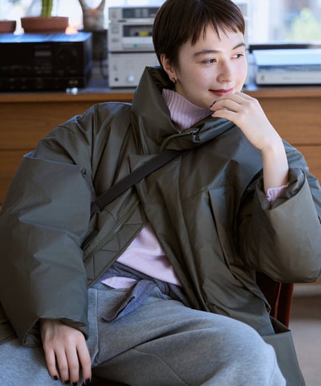 ＜予約販売＞long puffer overcoat/3color