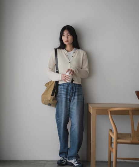 mesh knit cardigan