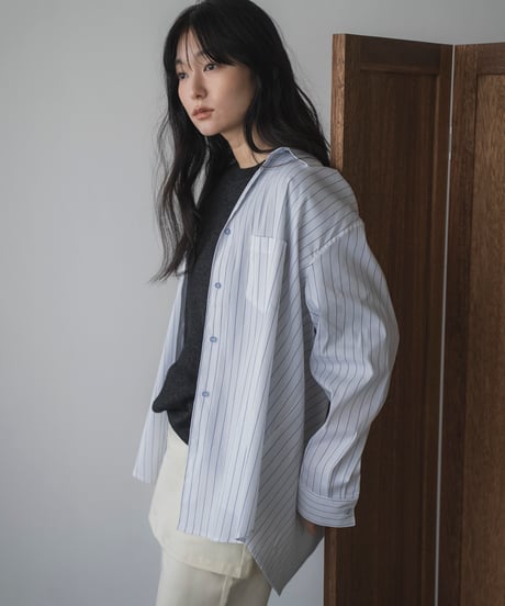 oversized striped shirt