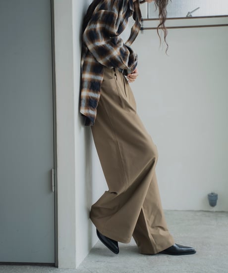 wide chino slacks/3size/3color
