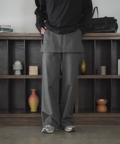 skirt layered pants
