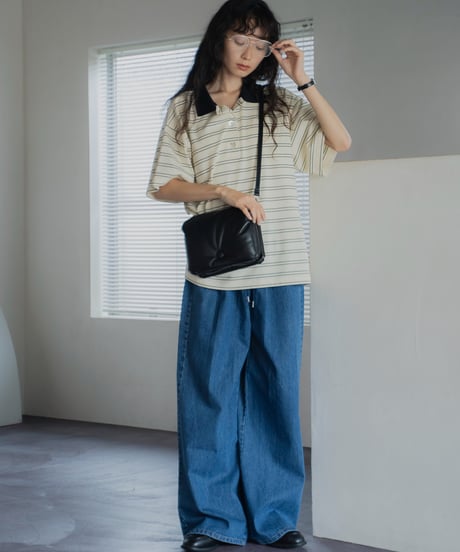 drawstring easy denim