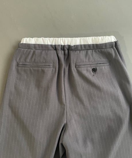 waist detail relaxed slacks