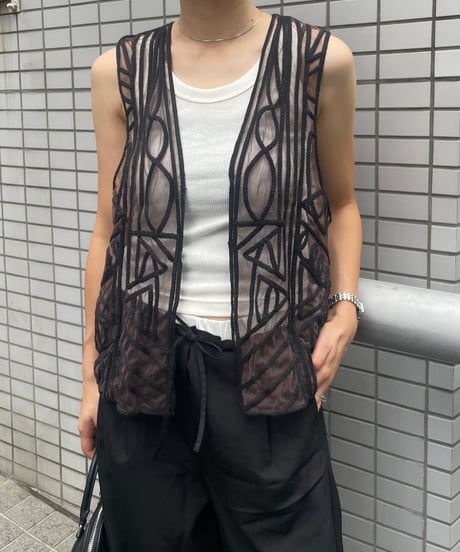 embroidered vest