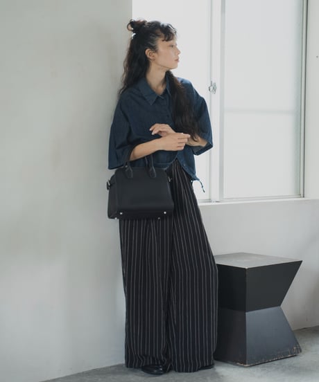 tuck dobby stripe easy pants