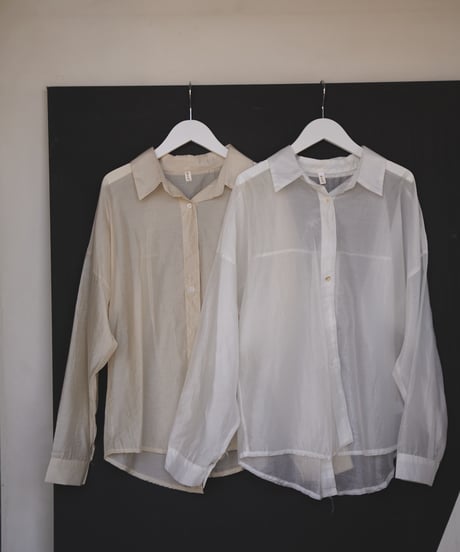 back detail sheer shirt