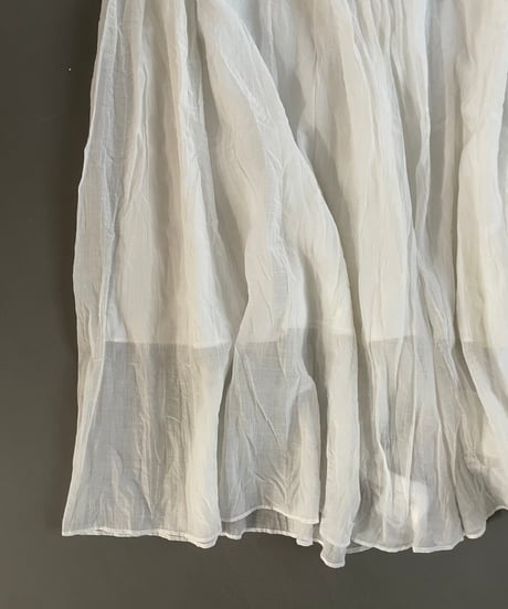 sheer pleated skirt