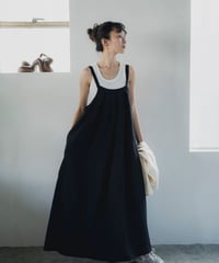 tuck detail sleeveless dress