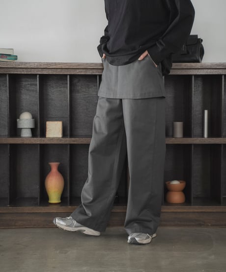 skirt layered pants