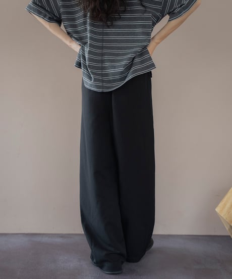 waist detail relaxed slacks