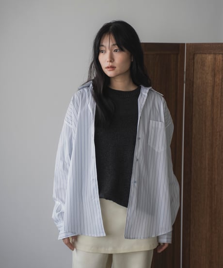 oversized striped shirt