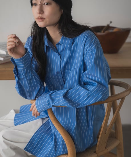 oversized striped shirt