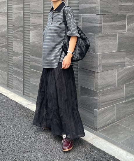 sheer pleated skirt