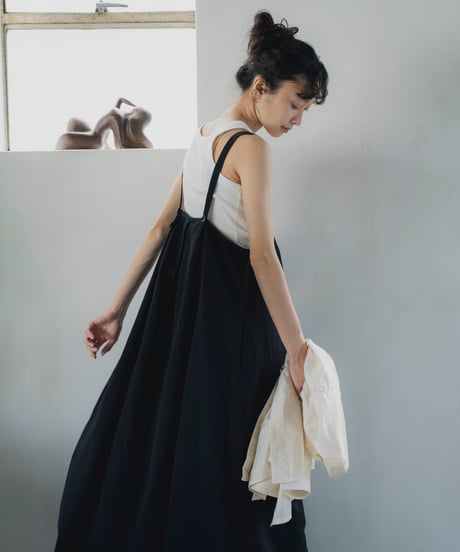 tuck detail sleeveless dress