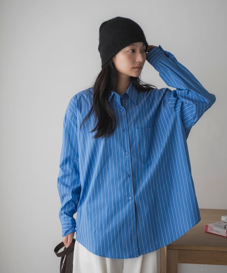 oversized striped shirt