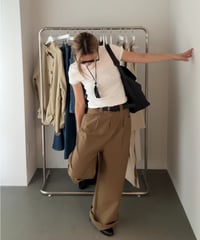 wide chino slacks/3size/3color