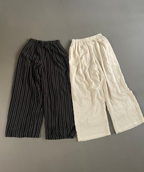 tuck dobby stripe easy pants