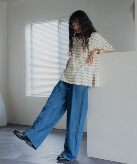 drawstring easy denim