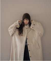 relaxed 2-way collar long tench coat