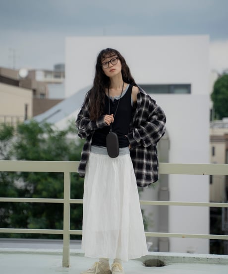 sheer pleated skirt