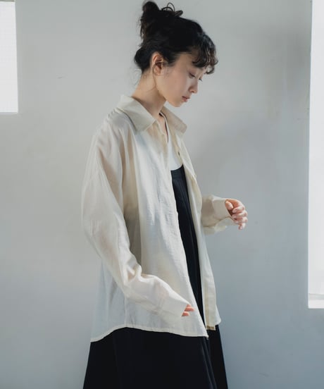back detail sheer shirt