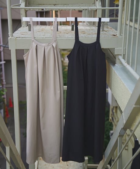 tuck detail sleeveless dress